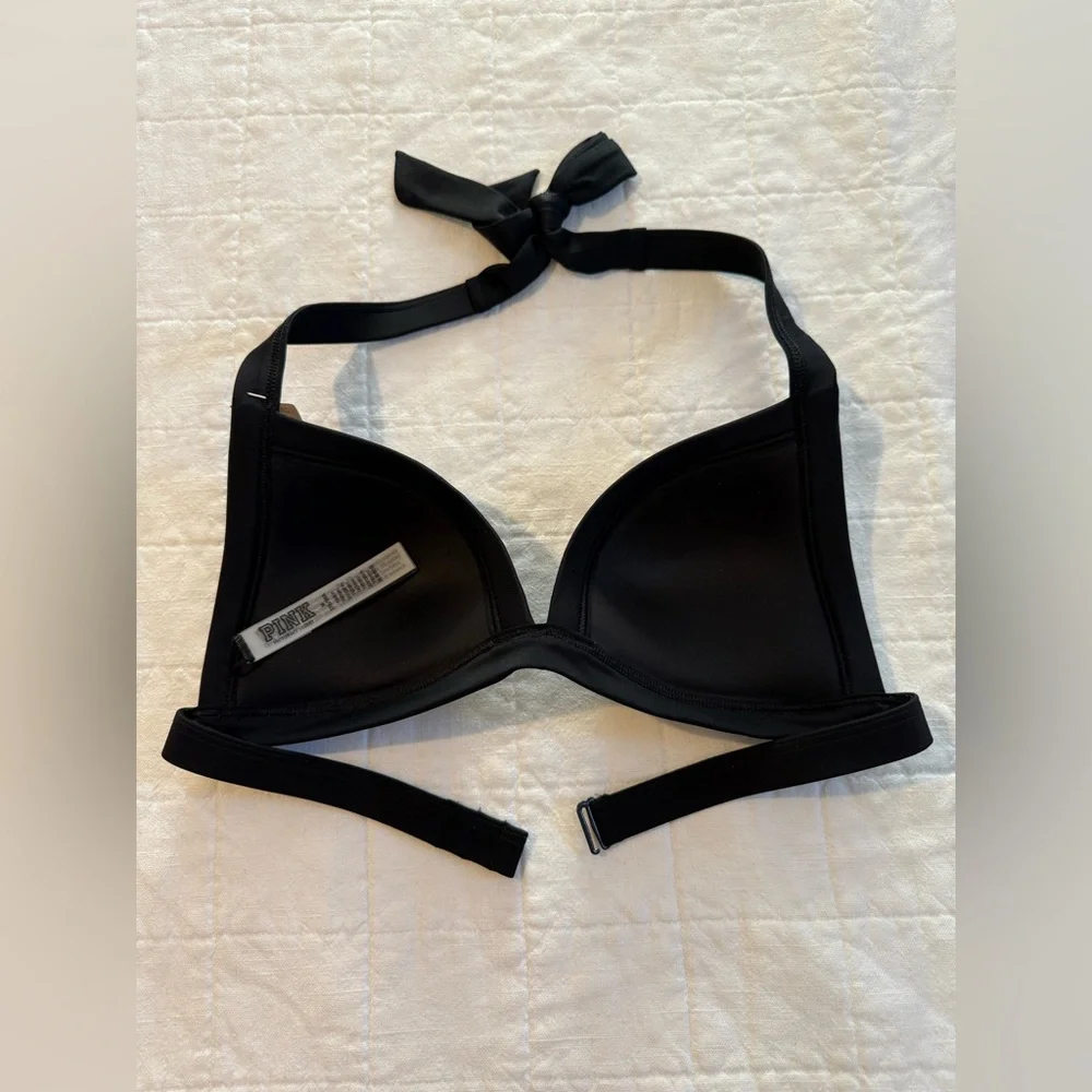 Victoria Secret PINK Black Triangle Bikini Top